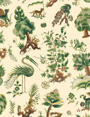 Grand Gertrude Wallpaper Swatch,  Green