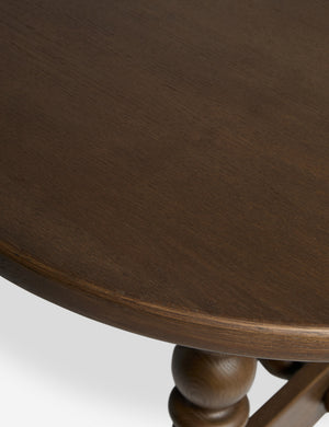 Open Box: Blume Oval Dining Table, Smoked Oak 78