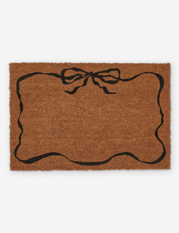 #size::20--x-30- | Bow doormat with ribbon border