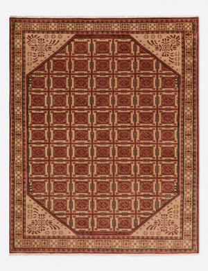 Braud Hand-Knotted Wool Rug Swatch, Brick