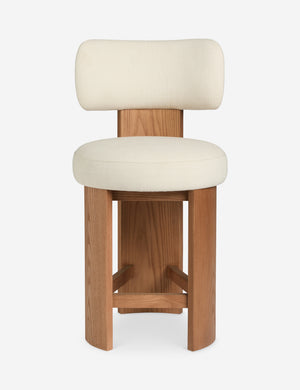 Open Box: Brisbane Counter Stool, Ivory Performance Linen