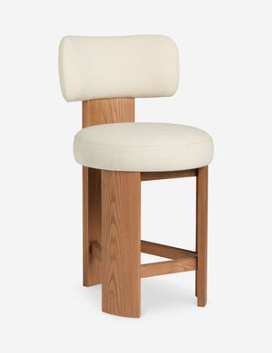 Open Box: Brisbane Counter Stool, Ivory Performance Linen