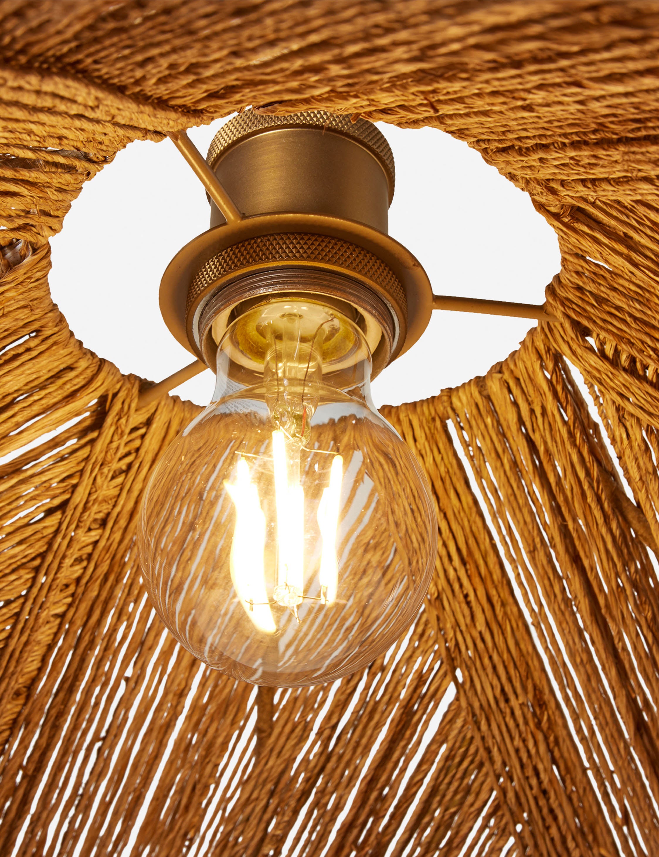 Samina Woven Jute Pendant Light