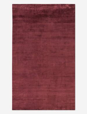 Canon Hand-Loomed  Rug Swatch, Wine