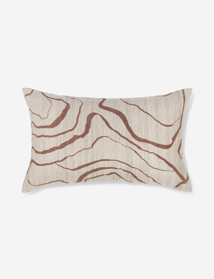 #color::terracotta #style::lumbar | Canyon Terracotta Lumbar Pillow by Élan Byrd
