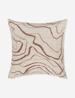 Canyon Terracotta Square Pillow by Élan Byrd