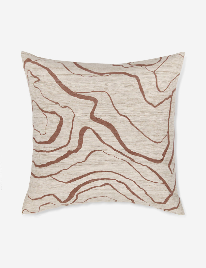 #color::terracotta #style::square | Canyon Terracotta Square Pillow by Élan Byrd