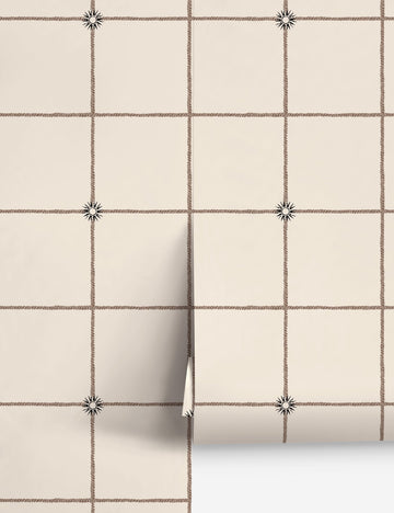 Caraby Wallpaper by Jake Arnold, Ivory - Swatch