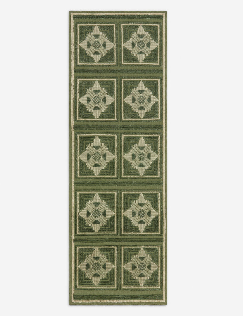 #size::2-6--x-8--runner | Carlisle Geometric Motif Hand-Knotted Wool Runner Rug by Aimee Song