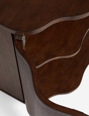 Open Box: Cora Nightstand, Walnut by Lolly Lolly Ceramics