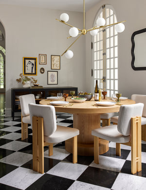 Open Box: Karine Round Dining Table, Natural