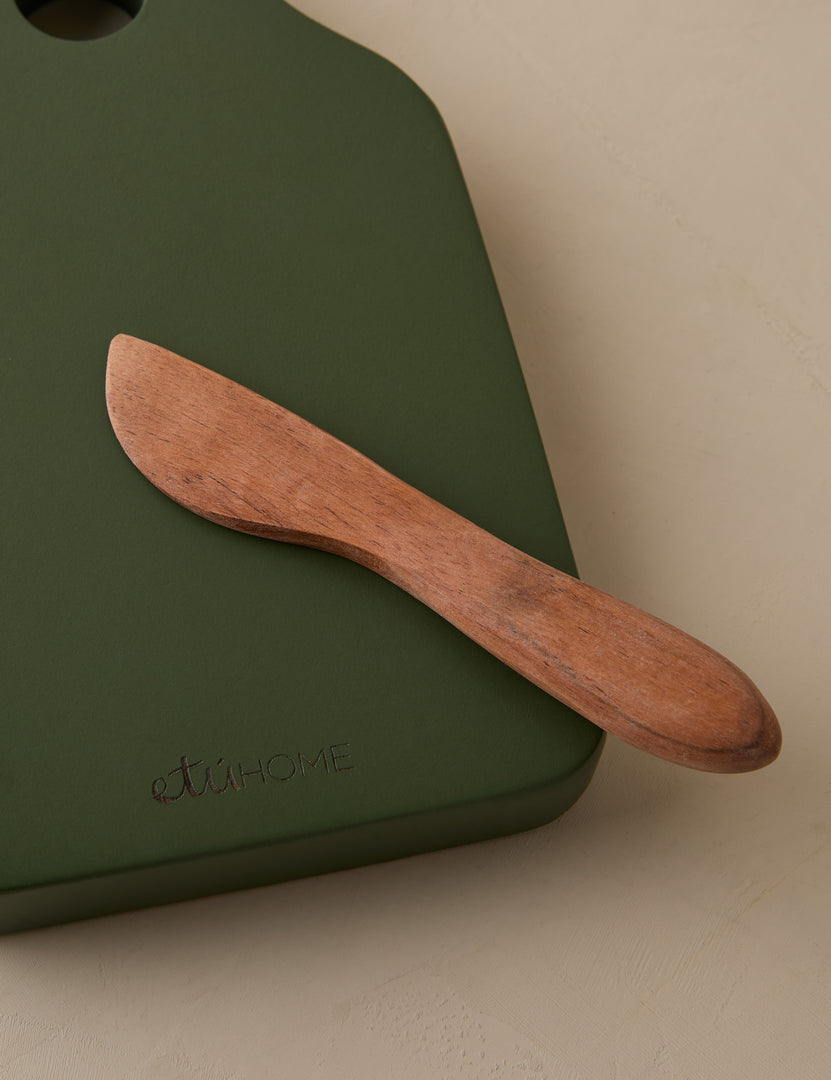 Dutch Cheese Board with Spreader, Small, Denim Blue