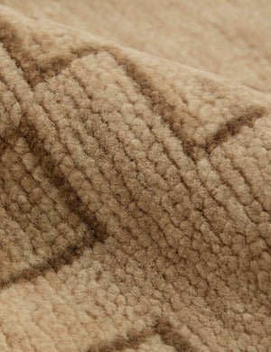 Elna Hand-Knotted Wool Rug Swatch, Oat and Mushroom