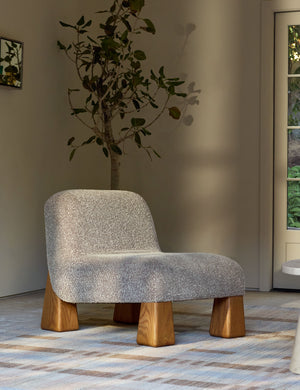 Open Box: Emelise Accent Chair, Cafe Basket Boucle