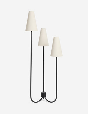 Familia slim 3-tapered shade floor lamp by Aimee Song