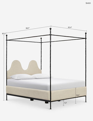 Anneli Canopy Bed by Sarah Sherman Samuel : Vanilla Basketweave / Queen