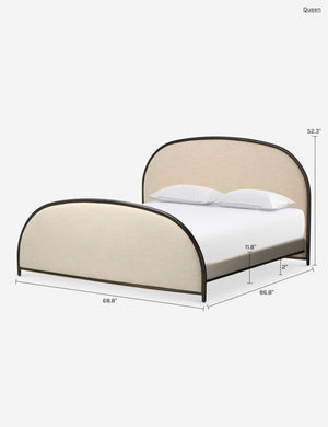 Elif Platform Bed : Parchment / Queen