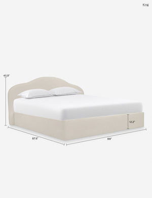 Shara Storage Bed : Taupe / Queen