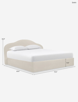 Shara Storage Bed : Taupe / Queen