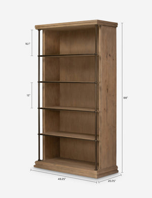 Elsa Bookcase by Amber Lewis x Four Hands : Drifted Oak