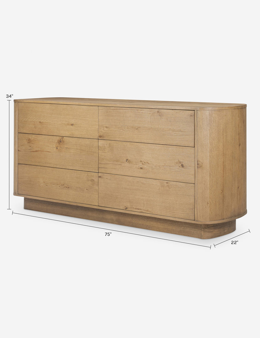 Gilda Six-Drawer Dresser