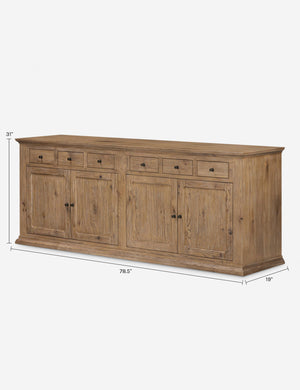 Harding Sideboard by Amber Lewis x Four Hands : Weathered Oak