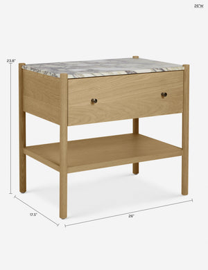 Philana Nightstand : Honey Oak / 26
