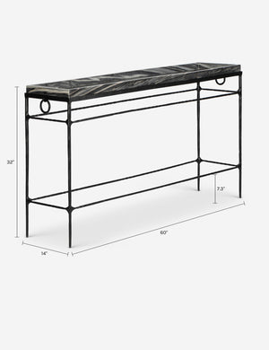 Smithfield Console Table by Meno Home x Co.House Designs : Black Marble