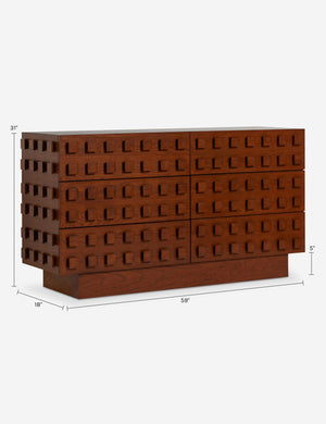 Soren 6-Drawer Dresser by Sarah Sherman Samuel : Pecan