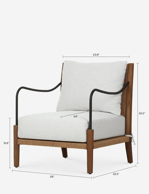Andover Outdoor Accent Chair by Amber Lewis x Four Hands : Alessi Linen