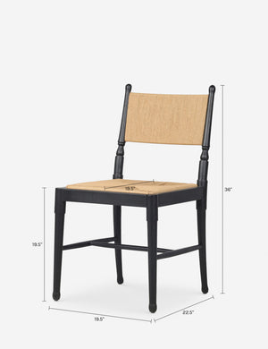 Fayth Dining Chair by Amber Lewis x Four Hands : Antique Walnut and Natural