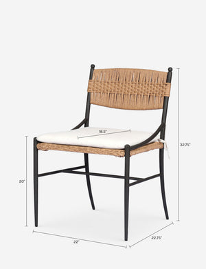 Mae Indoor/ Outdoor Dining Chair by Amber Lewis x Four Hands : Flax