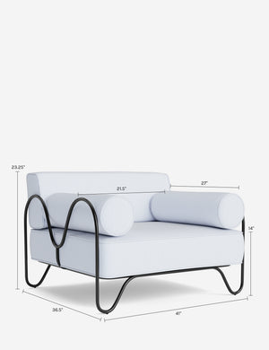 Peggy Outdoor Accent Chair by Sarah Sherman Samuel : Soapstone Perennials Rough n Rowdy