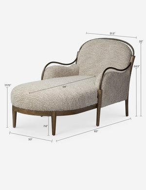 Open Box: Demi Chaise, Stone by Amber Lewis x Four Hands