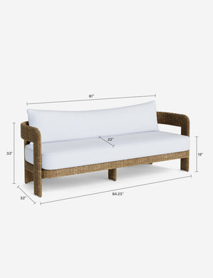 Hadler Outdoor Sofa : Perennials Rough n Rowdy Camel/Soapstone