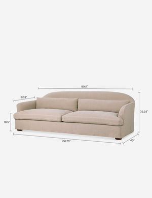 Karissa Slipcover Sofa by Amber Lewis x Four Hands : Dune