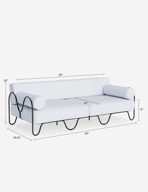 Peggy Outdoor Sofa by Sarah Sherman Samuel : Ivory