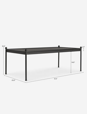 Open Box: Leni Outdoor Coffee Table, Black