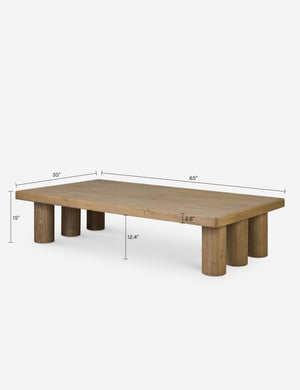 Carrigan Coffee Table by Amber Lewis x Four Hands : Natural Oak