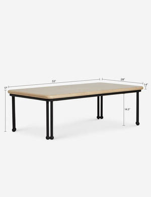 Lanata Outdoor Coffee Table : Travertine