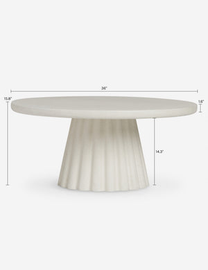 Lazenby Indoor / Outdoor Round Coffee Table : White