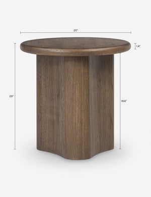 Waylie Large Round Side Table by Amber Lewis x Four Hands : Rustic Fawn