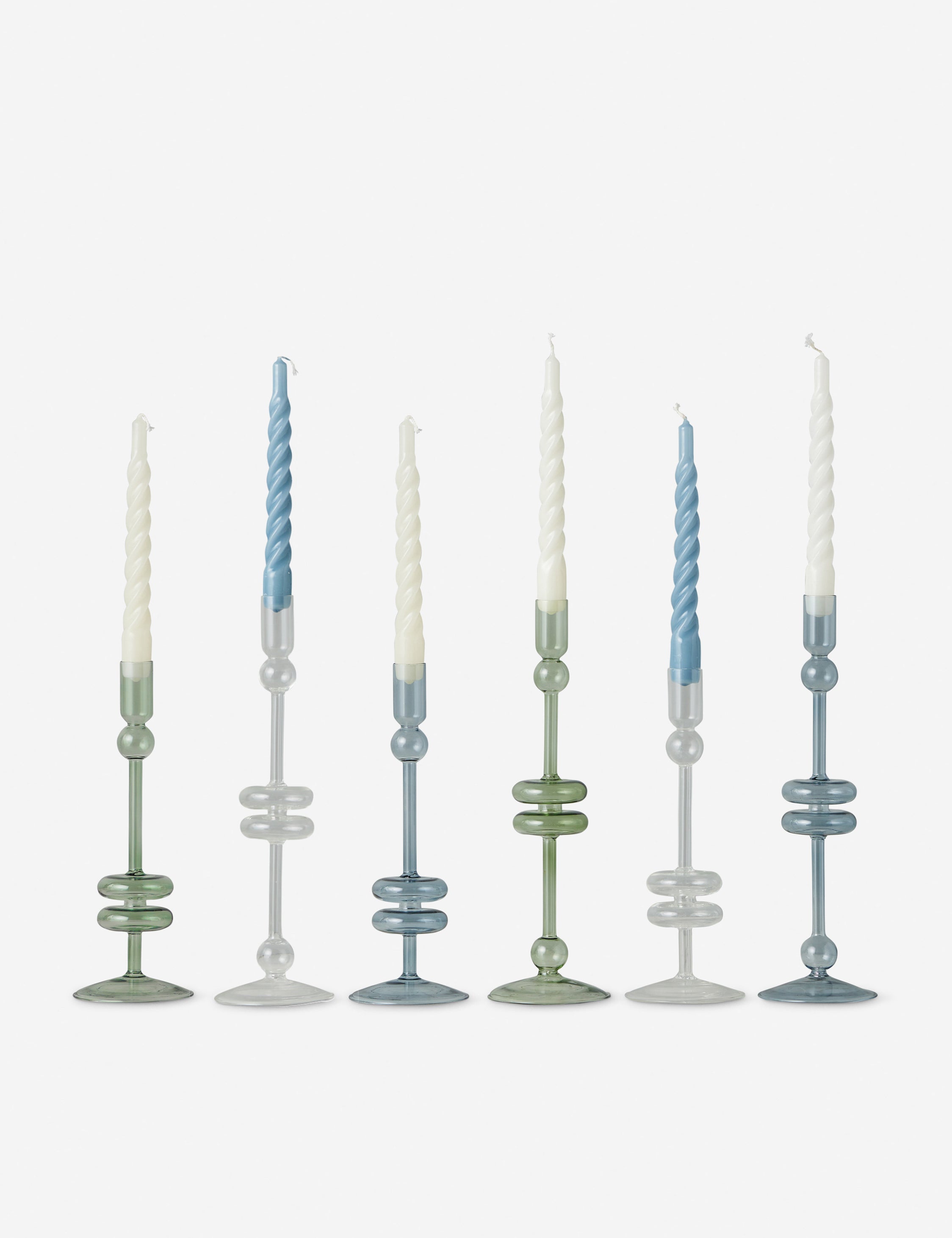 Glass Candlestick Pair (Set of 2) by etúHOME - Thumbnail 2