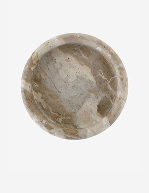 Overhead view of the Balland round marble catchall