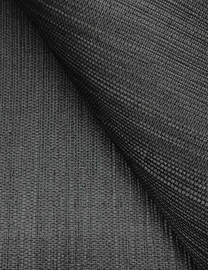 Beale Grasscloth Wallpaper Swatch, Gunmetal