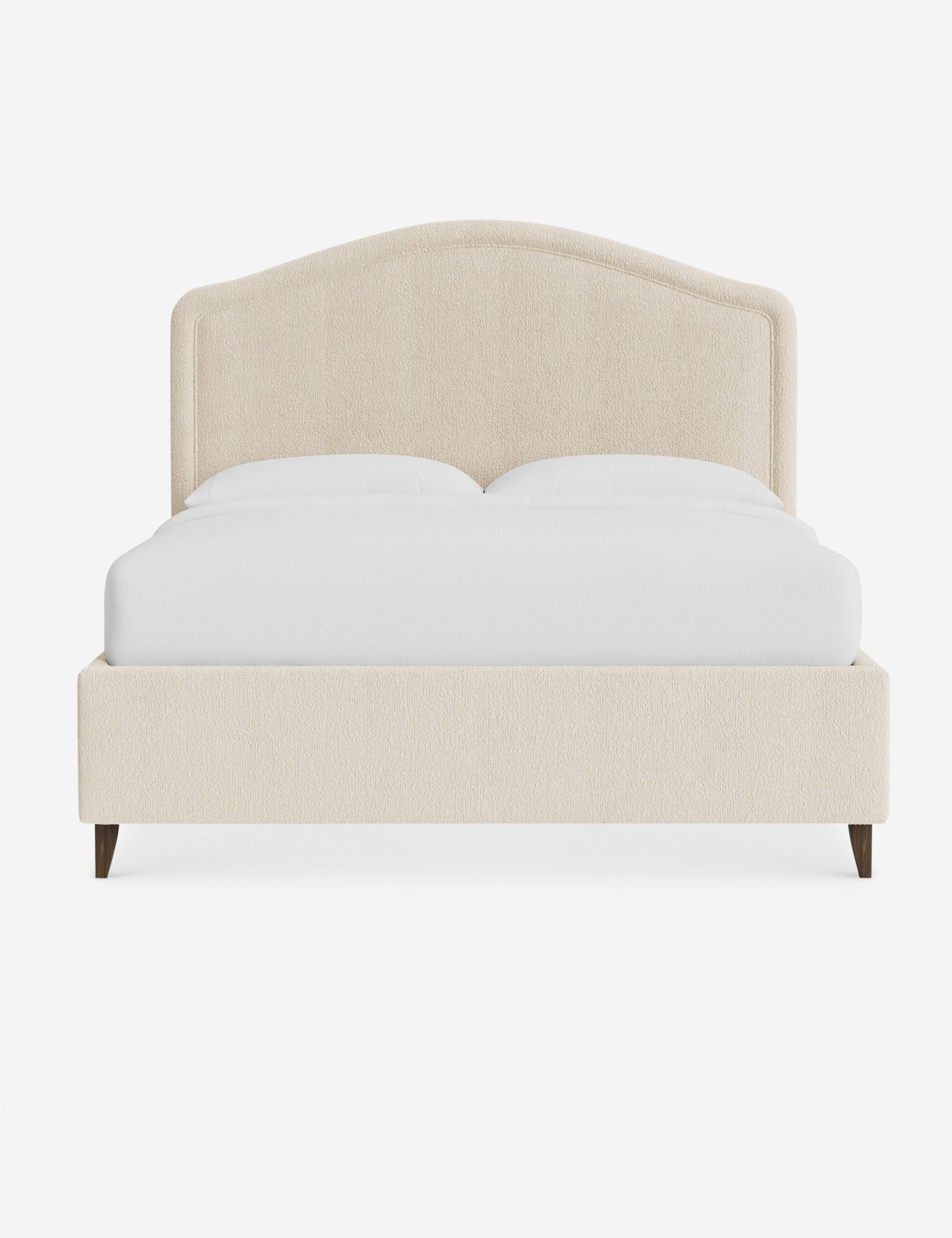 #color::ivory-modern-boucle #size::cal-king #leg-finish::chestnut