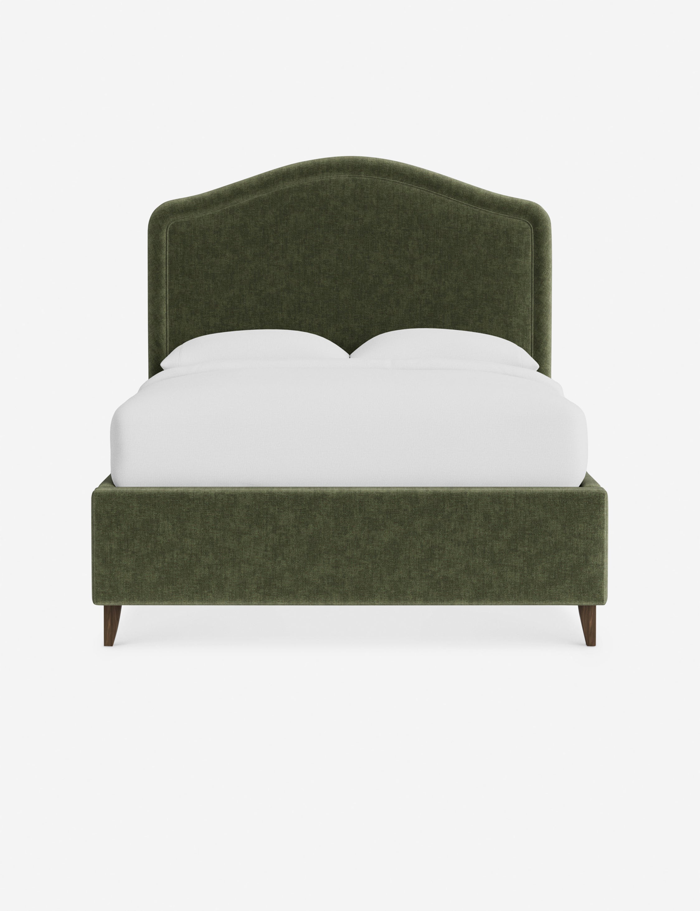 #color::moss-performance-striated-velvet #size::queen #leg-finish::chestnut