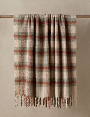 The Haldar chunky tasseled edge plaid throw.
