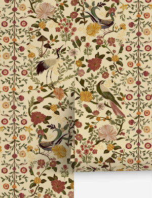 Hemphill Wallpaper, Natural - Swatch