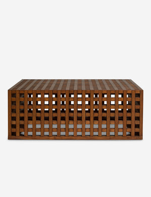 Open Box: Hila Square Coffee Table, Pecan by Sarah Sherman Samuel